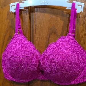 La SENZA Fuchsia Lace Push-Up Bra